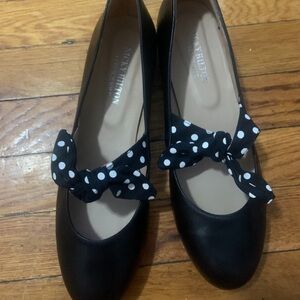 Nicky Hilton x French Sole polka dot ballet flat
